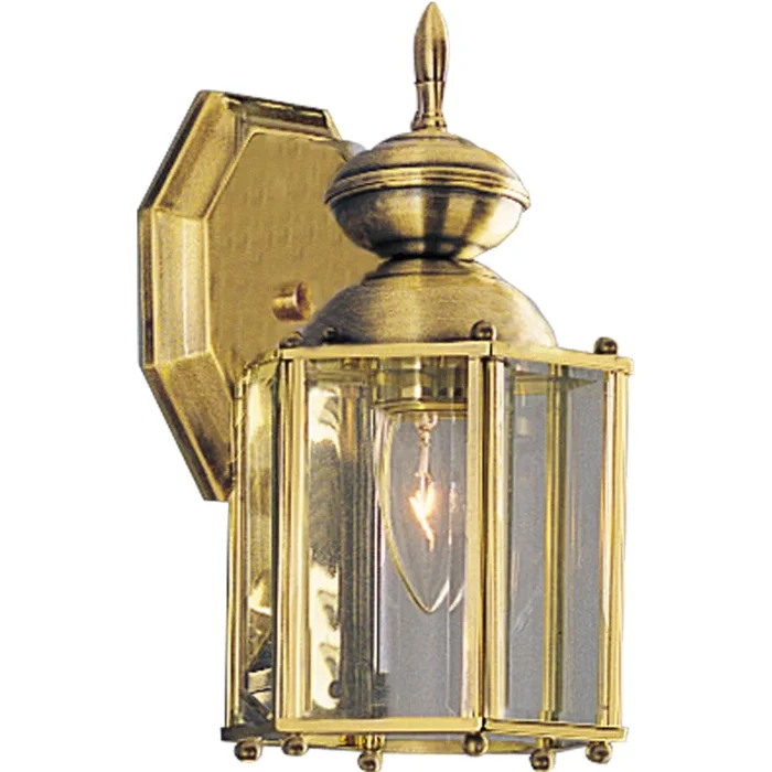 Progress Lighting – One Light Wall Lantern – BrassGUARD Lantern