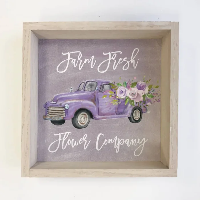 Purple Flower Truck – Valentine’s/Spring Farm Fresh Flowers