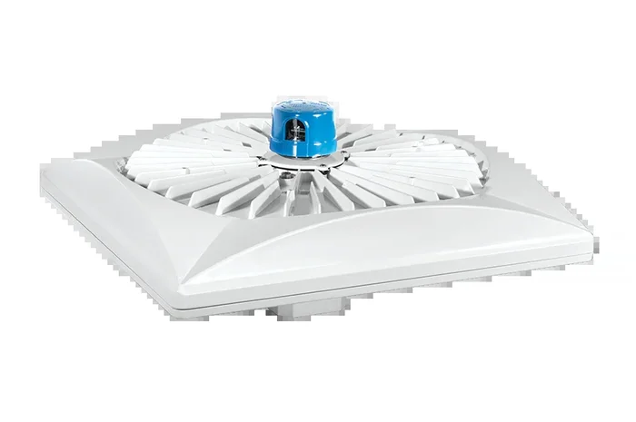 RAB Area Light Square Type V 150W Cool LED 120-277V Dimmable Twistlock Photocell White (ALED5S150W/D10/PCT)