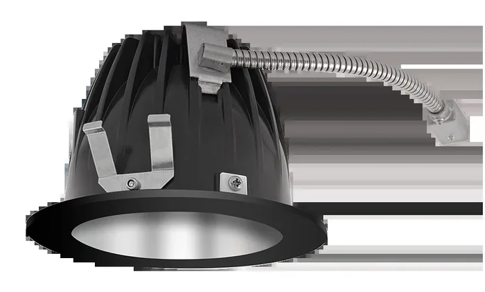 RAB LED Trim MOD 4 Inch Round Wall Washer 3000K 90 CRI Specular Cone Black Ring (NDLED4RD-WYHC-S-B)