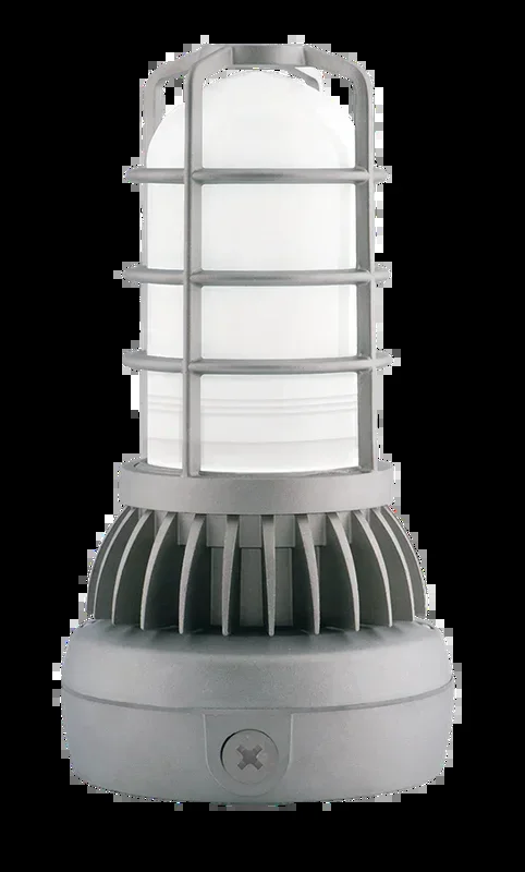 RAB Vaporproof Uplight 13W Cool LED 277V Swivel Photocell Ceiling Frosted Globe And Guard (VXLED13DG/UP/PCS2)