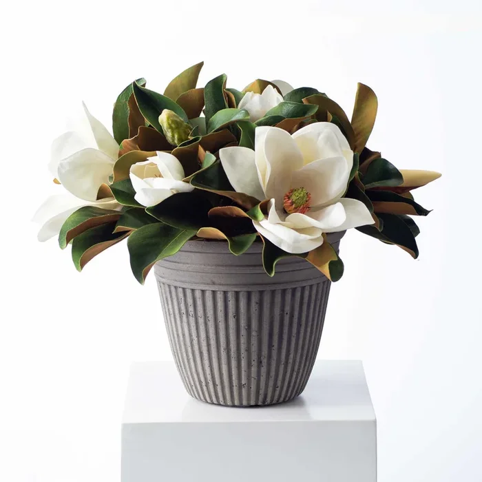 Real Touch Magnolia Buds & Blooms Urn Filler Everyday Arrangement Front Porch Décor