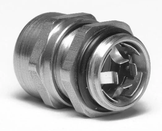 Remke Dome Cap Cable Gland Nickel Plated Brass 3/4 Inch NPT Cable Range .51 .71 With Locknut (BR21NA-N)