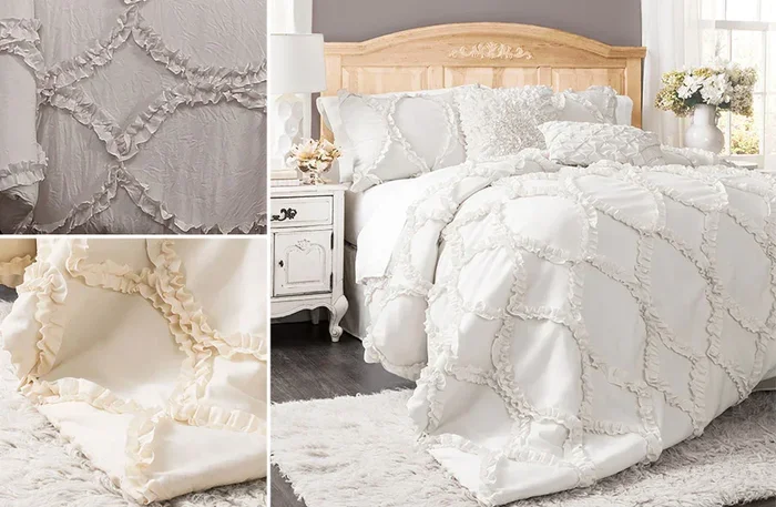 Ribbon Embroidery Bedding, Pick Your Color/Style – Decor Steals