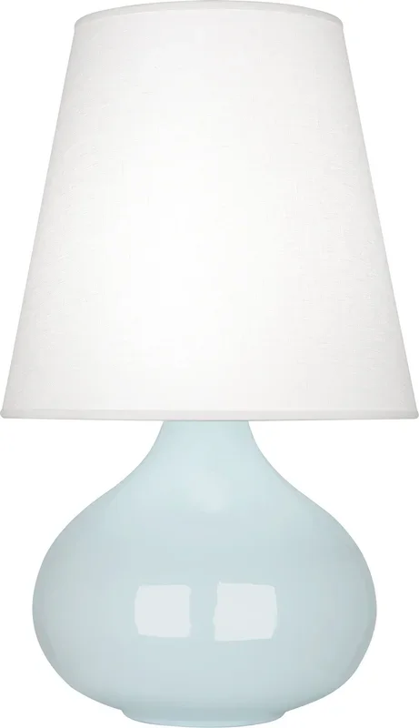 Robert Abbey – BB93 – One Light Accent Lamp – June – Baby Blue Glazed Ceramic – BB93