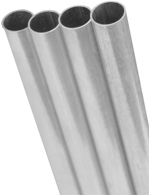 Round Aluminum Tube, Three Sixteenths Inch Diameter by Twelve Inch Length