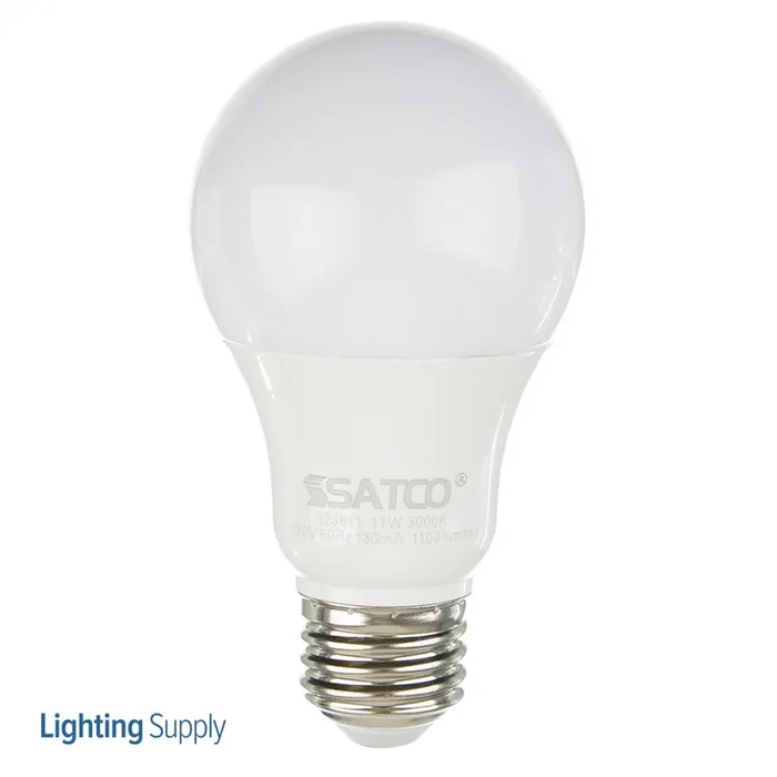 SATCO/NUVO 11A19/LED/3000K/1100L/120V/D 11W A19 LED 3000K Medium Base 220 Degree Beam Spread 120V (S29811)