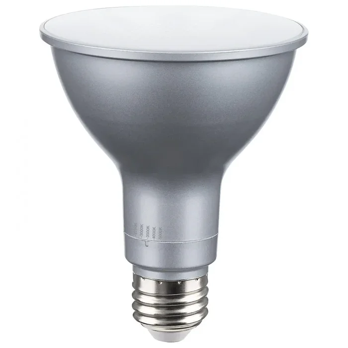 SATCO/NUVO 15W PAR30LN High Lumen LED Long Neck CCT Selectable 2700K/3000K/3500K/4000K/5000K Medium Base 120V (S32240)