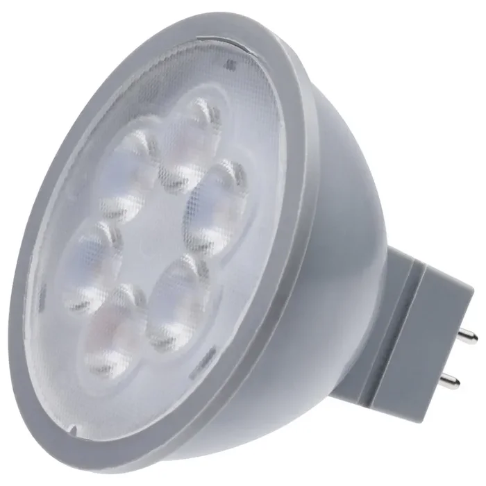 SATCO/NUVO 4.5W MR16 LED Silver Finish 3000K GU5.3 Base 360Lm 12V (S11392)