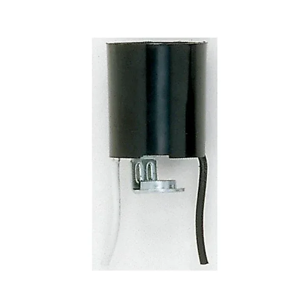 SATCO/NUVO Keyless Lamp Holder 36 Inch AWM B/W Leads 105C 1/8 IP Hickey 2 Inch Overall Height 1-1/4 Inch Diameter 660W 250V (80-2096)
