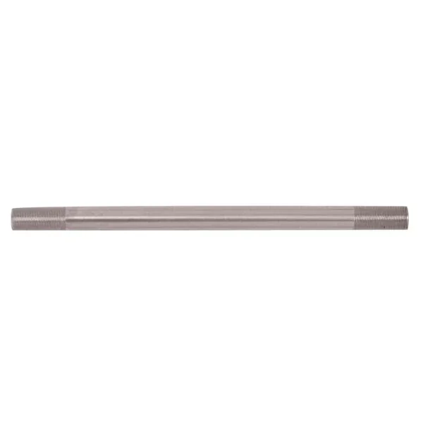 SATCO/NUVO Steel Pipe 1/8 IP Raw Steel Finish 10 Inch Length 3/4 Inch X 3/4 Inch Threaded On Both Ends (90-2510)