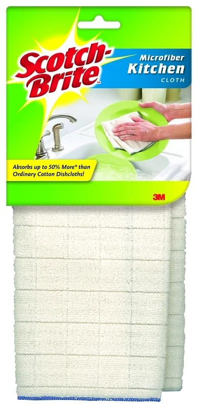 Scotch-Brite Microfiber Cleaning Cloth 12.2 in. W X 11.4 in. L 2 pk