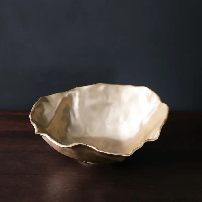 Sierra Modern Maia Large Bowl – Gold by Beatriz Ball