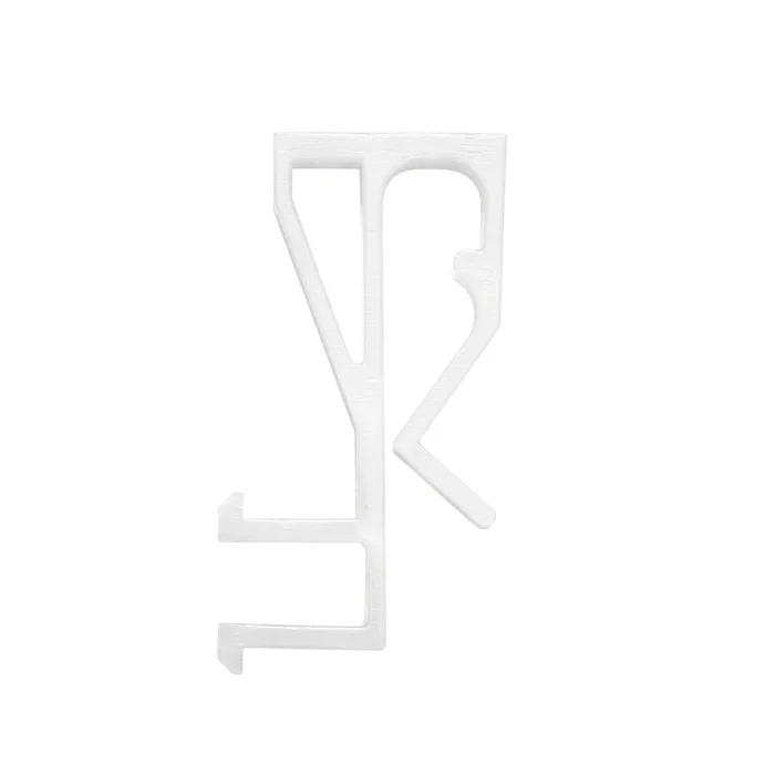 Slotted Groove Valance Clip for Wood and Faux Wood Valances – 1 7/16″ Long