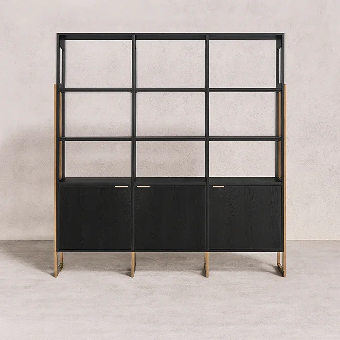 Smith 3-Door Bookcase