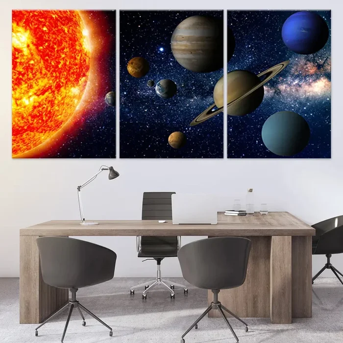 Solar System Wall Art Canvas Print