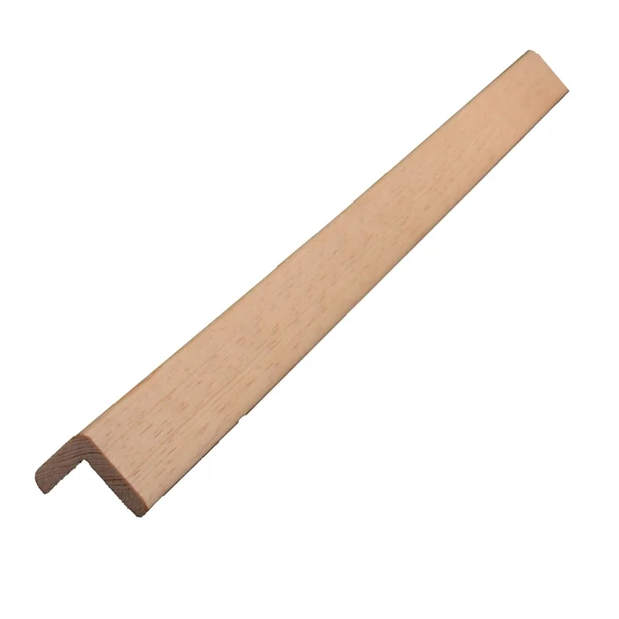 Solid Pine Outside Corner Moulding, 1 and 5 Sixteenths Inch by 1 and 5 Sixteenths Inch by 8 Foot