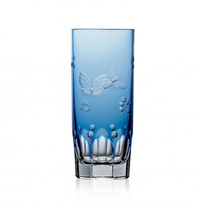 Springtime Sky Blue Highball by Varga Crystal