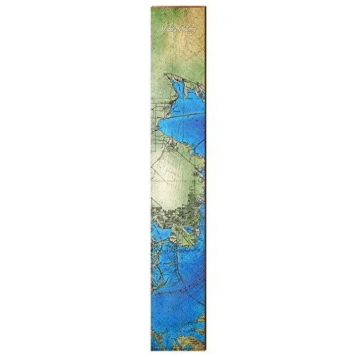 St. Petersburg Map Home Decor Art Print on Real Wood