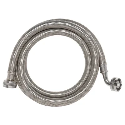 Stainless Steel Washing Machine Hose, 3/4 Inch Diameter by 60 Inch Length