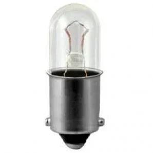 Standard .15 Amp 1.25 Inch T3.25 Incandescent 6.3V Miniature Bayonet (BA9S) Base Clear Miniature Bulb (#1847)