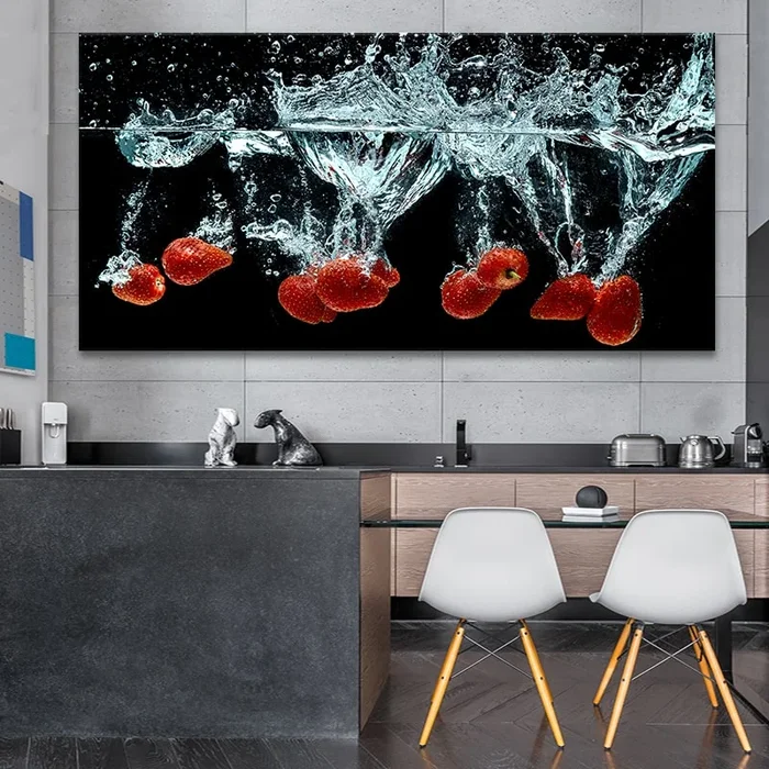 Strawberries Wall Art Canvas Print