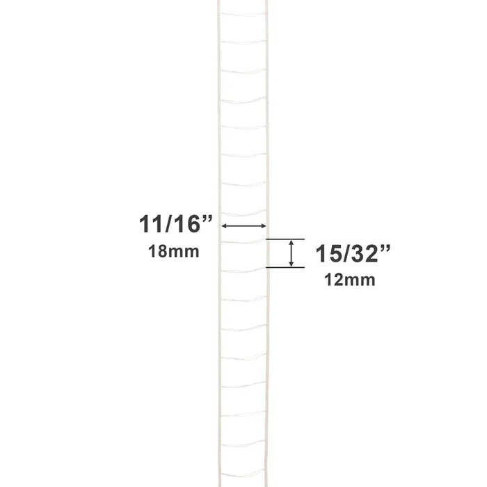 String Ladder for 1/2″ Micro Mini Blinds – White