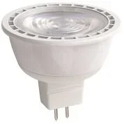 TCP 7W MR16 LED 2400K 12V 450Lm 80 CRI Bi-Pin GU5.3 Base Shatter Resistant Dimmable Narrow Flood Bulb (LED712VMR16V24KNFL)