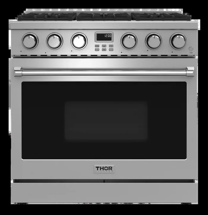 Thor Kitchen 36-Inch Contemporary Professional Liquid Propane Range – ARG36LP