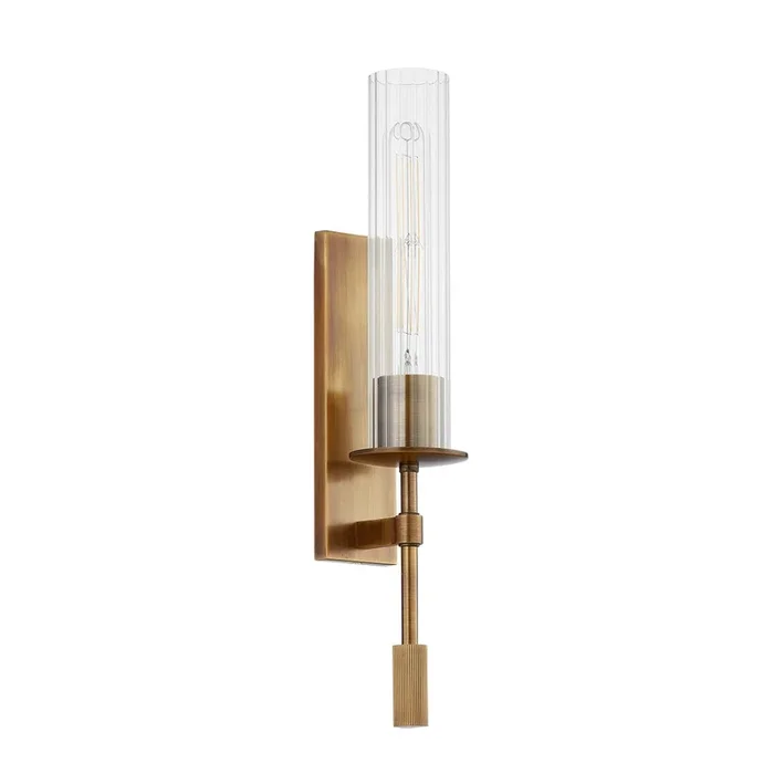 Troy Lighting – B1519-PBR – One Light Wall Sconce – Elton – Patina Brass – B1519PBR