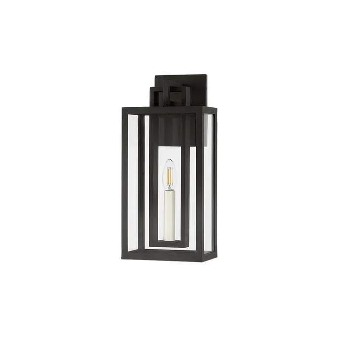 Troy Lighting – B3616-TBK – One Light Outdoor Wall Sconce – Amire – Textured Black – B3616TBK