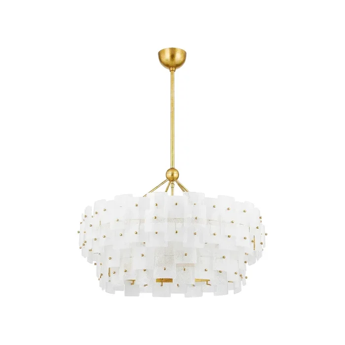 Troy Lighting – F2136-VGL – Eight Light Chandelier – Jacik – Vintage Gold Leaf – F2136VGL