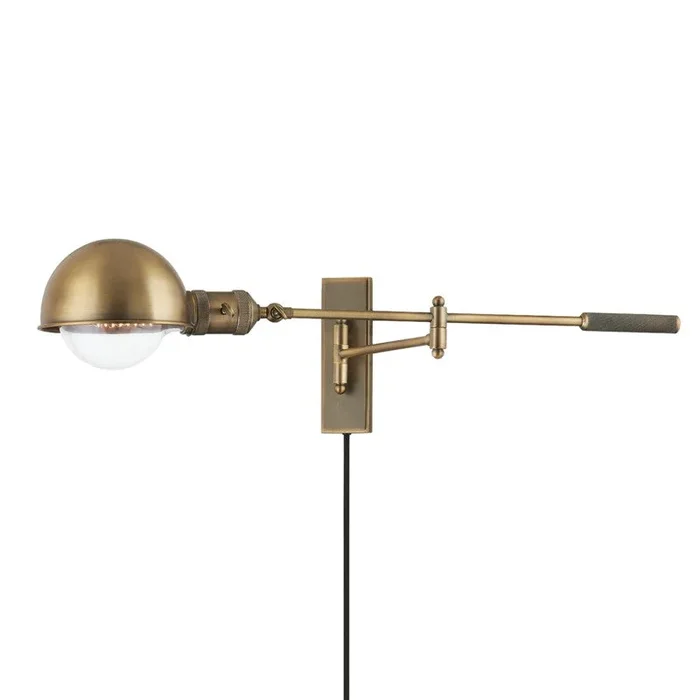 Troy Lighting – PTL1108-PBR – One Light Wall Sconce – Cannon – Patina Brass – PTL1108PBR