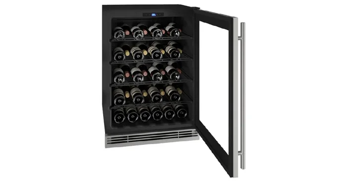 U-LINE Hwc024 24″ Wine Refrigerator With Stainless Frame Finish (230 V/50 Hz) UHWC024SG02A