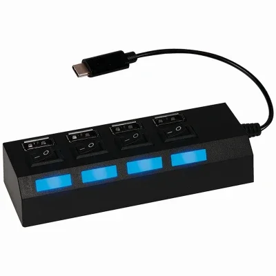 USB to 4-Port USB Hub Adapter for Expanding USB Connectivity