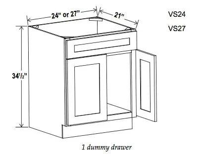 Vanity Sink Bases with Drawers – Builder Line