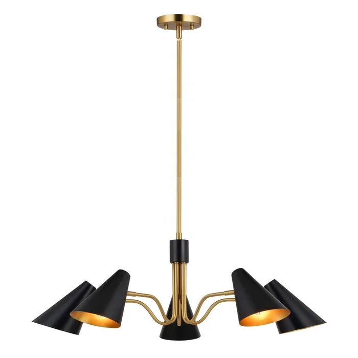 Vaxcel – Five Light Chandelier – Pryce – H0279