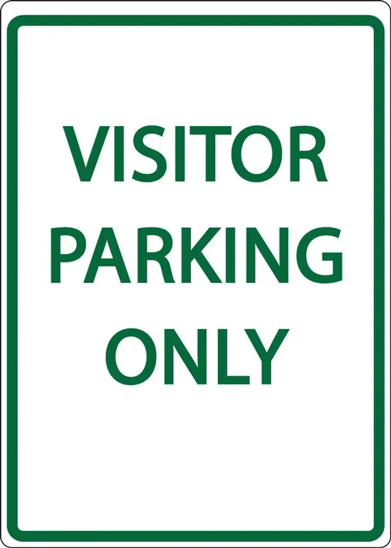 Visitor Parking Only – Eco Health Facility Parking Signs | 3076