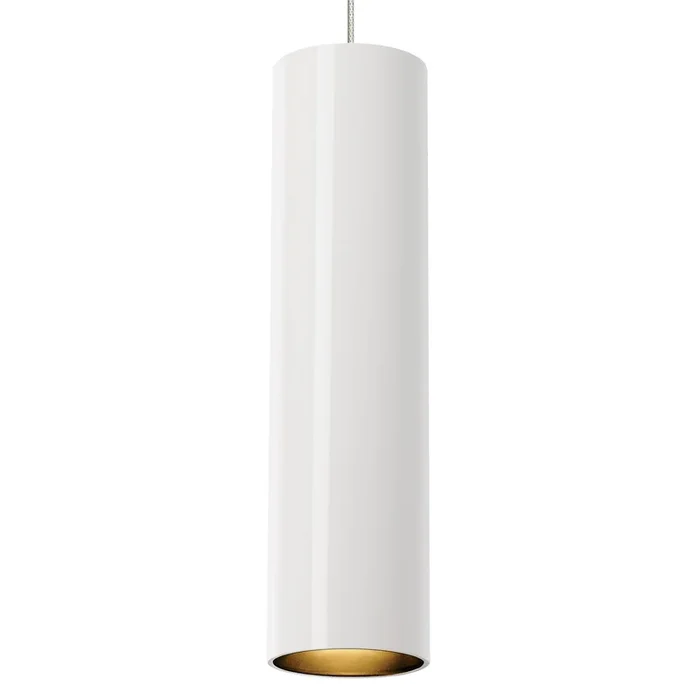 Visual Comfort Modern – 700FJPPRWS – One Light Pendant – Piper – White/Satin Nickel – 700FJPPRWS
