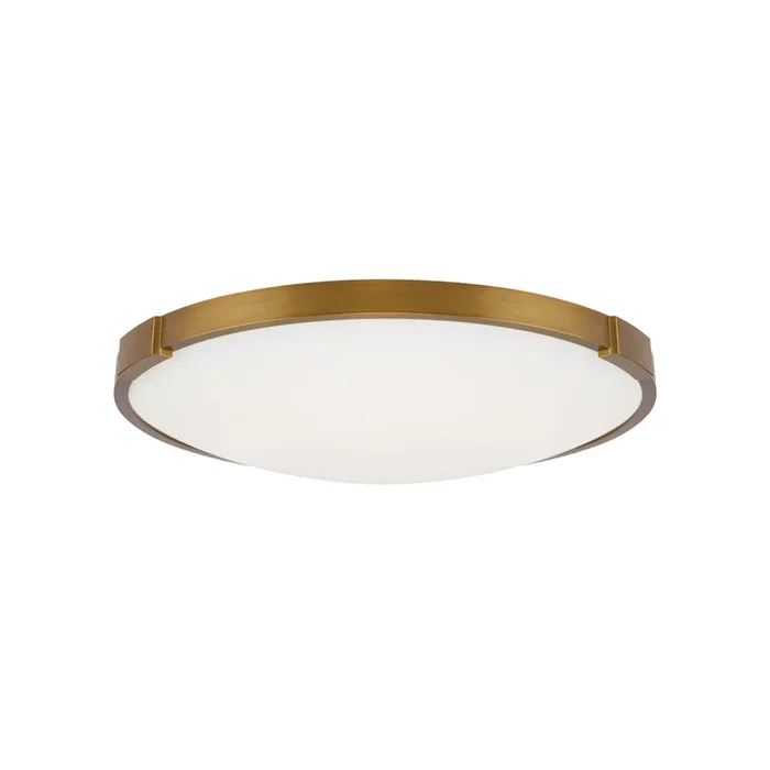 Visual Comfort Modern – 700FMLNC13A-LED927 – LED Flush Mount – Lance – Aged Brass – 700FMLNC13ALED927