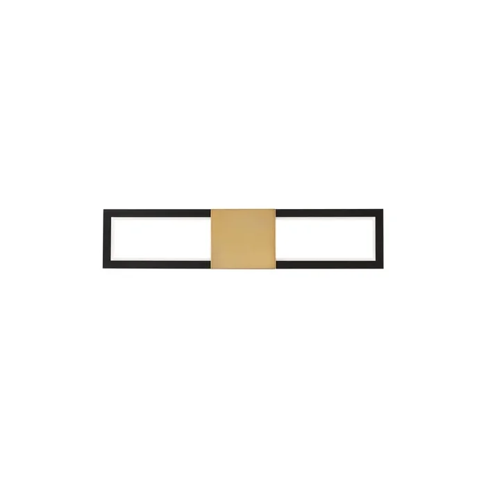 W.A.C. Lighting – WS-83422-BK/AB – LED Bath – Peekaboo – Black/Aged Brass – WS83422BKAB