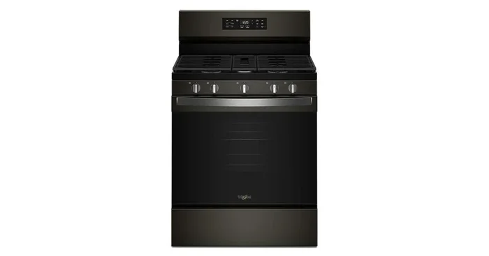 WHIRLPOOL 30-inch Gas Range with Air Cooking Technology and Steam Clean WFGS4530SV