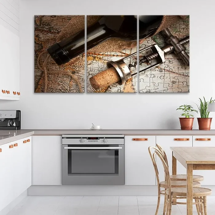 Winery Map Wall Art Canvas Print
