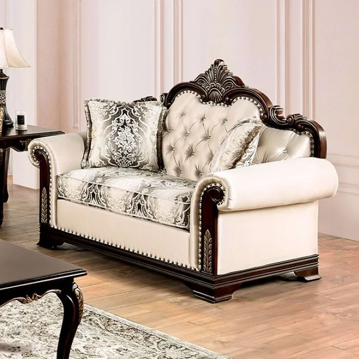 Yucatan Beige Loveseat FM65004BG-LV-PK By Furniture Of America